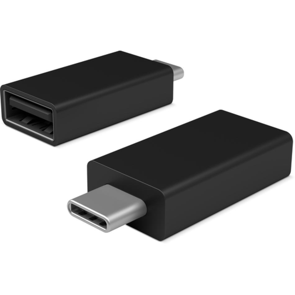 Microsoft JTY-00004 cambiador de género para cable USB-C USB 3.1 Type-A Negro