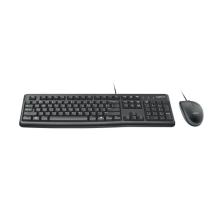 Logitech Desktop MK120 teclado Ratón incluido USB QWERTY Inglés Negro