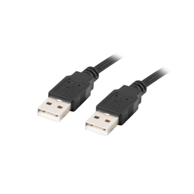 CABLE USB 2.0 | LANBERG | DISPOSITIVOS | USB A - USB A | NEGRO | 0.5M