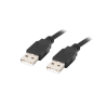 CABLE USB 2.0 | LANBERG | DISPOSITIVOS | USB A - USB A | NEGRO | 0.5M
