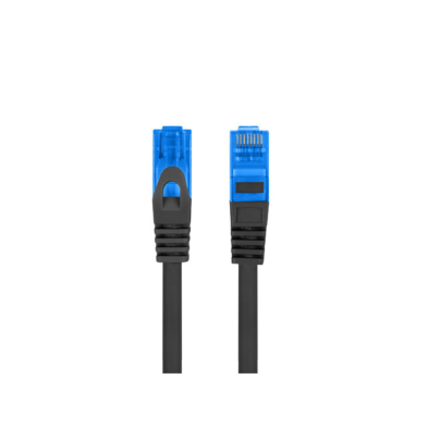 CABLE DE RED | LANBERG | LATIGUILLO | CAT.6A | S/FTP | FLUKE PASSED | NEGRO | 1M