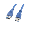 CABLE USB 3.0 | LANBERG | ALARGADOR | USB A - USB A | AZUL | 3M