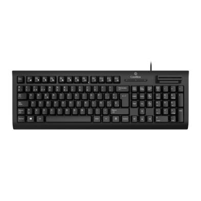 Teclado CoolBox COO-TEC03DNI | USB | DNIe integrado | QWERTY | Negro