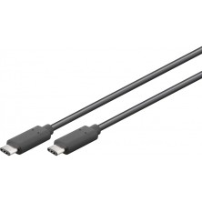 CABLE USB 3.2 | GOOBAY | DISPOSITIVOS | 3.1 GEN 1 | USB C - USB C | NEGRO | 0.5 M