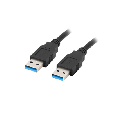 CABLE USB 3.0 | LANBERG | DISPOSITIVO | USB A - USB A | NEGRO | 0.5M