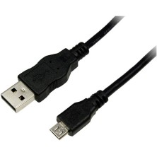 CABLE USB 2.0 | LOGILINK | DISPOSITIVOS | USB A - MICRO USB B | NEGRO | 0.6M