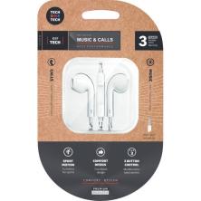 Auriculares Tech One Tech earTECH TEC1001/ con Micrófono/ Jack 3.5/ Blancos