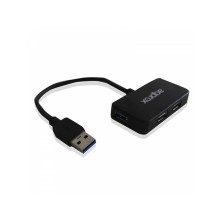 ADAPTADOR USB | APPROX | 4 PUERTOS | DISPOSITIVOS | USB 2.0 | USB 3.0 | NEGRO