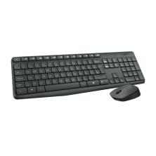 Logitech MK235 teclado Ratón incluido USB AZERTY Francés Gris