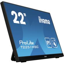 iiyama ProLite T2251MSC-B1 pantalla para PC 54,6 cm (21.5") 1920 x 1080 Pixeles Full HD LED Pantalla táctil Multi-usuario Negro