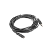 Cable Estéreo Lanberg | 3.5 mm/M - 3.5 mm/H | Negro | 3 M