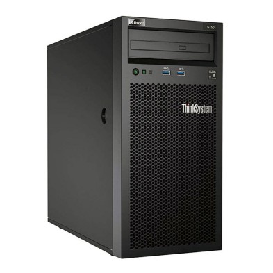 Lenovo ThinkSystem ST50 Torre Xeon E2124G 3.4 GHz | 16GB | 2TB + 2TB HDD | WIFI | WIN 10 | DP | LECTOR | Adaptador VGA