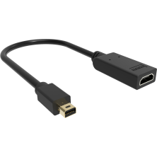 Adaptador Cable de Vídeo Vision TC-MDPHDMI/BL | Mini DisplayPort - HDMI Tipo A (Estándar) | Negro