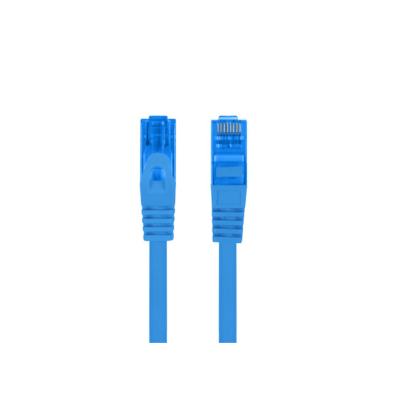 CABLE DE RED | LANBERG | LATIGUILLO | CAT.6A | S/FTP | FLUKE PASSED | AZUL | 0.5M