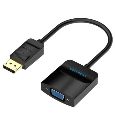 Cable Conversor Vention HBFBB | Displayport/M - VGA/H | Negro | 15 cm