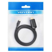 Cable Conversor HDMI 1.4 4K Vention CGUBG/ USB Tipo-C Macho - HDMI Macho/ 1.5m/ Negro