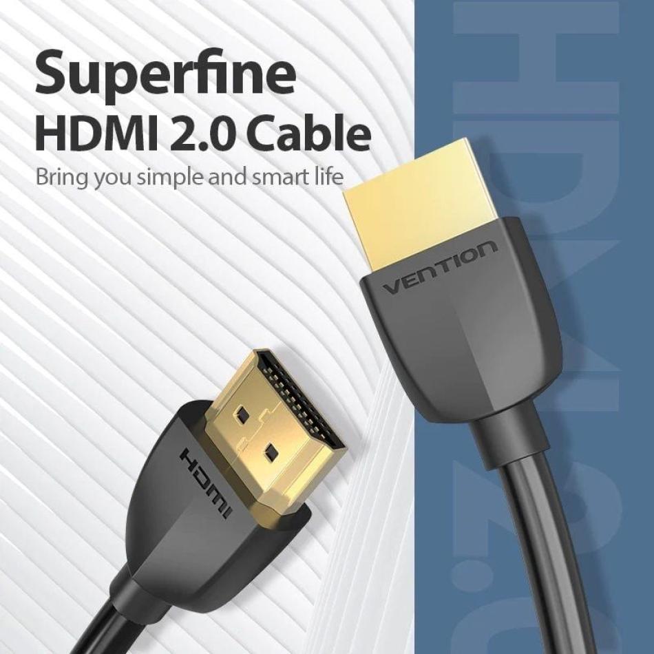 Cable HDMI Portatil Vention 2.0 HDMI Macho HDMI Macho 3m Negro