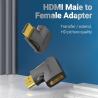 Adaptador HDMI Vention | 4K | 270º | AIQB0 | HDMI Macho | HDMI Hembra | Negro