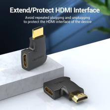 Adaptador HDMI 4K 270º Vention AIQB0/ HDMI Macho a HDMI Hembra