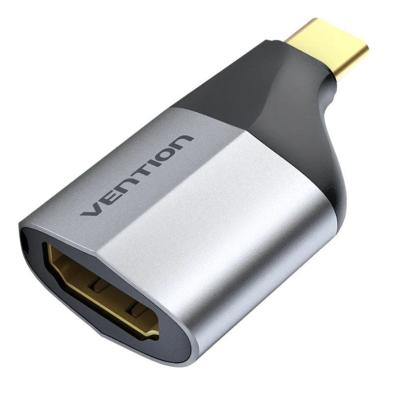 Adaptador USB Vention | Tipo-C | TCAH0 | USB Tipo-C Macho | HDMI Hembra | Negro