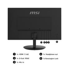 MSI Pro MP242 60,5 cm (23.8") 1920 x 1080 Pixeles Full HD LCD Negro