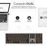 Teclado Inalámbrico Subblim Master | Bluetooth | QWERTY | Gris, Negro