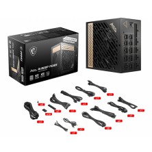 MSI MEG AI1300P PCIE5 unidad de fuente de alimentación 1300 W 24-pin ATX ATX Negro