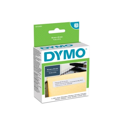 Etiquetas Multiuso DYMO LW | 19 x 51 mm | S0722550 | Blanco