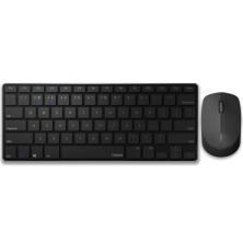 Rapoo 9000M teclado Ratón incluido Bluetooth QWERTY Inglés Negro, Plata