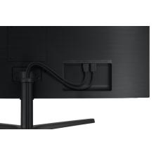 Monitor Samsung ViewFinity S5 ultrapanorámico de 34 pulgadas formato 21:9, de frente sobre su peana