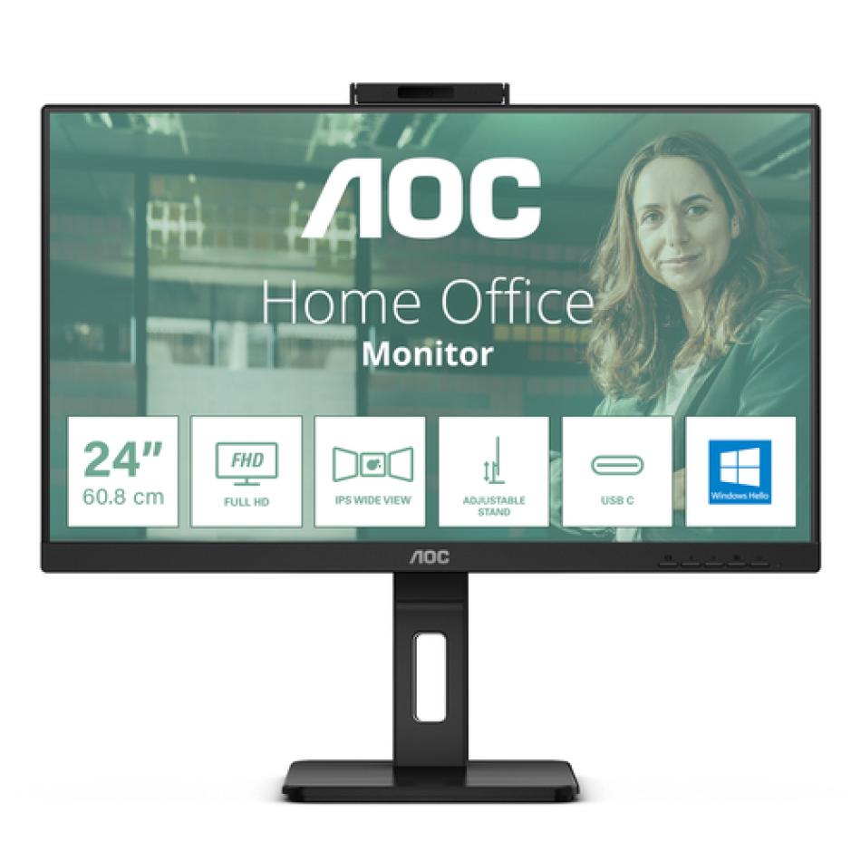 AOC 24P3CW pantalla para PC 60,5 cm (23.8") 1920 x 1080 Pixeles Full HD LED Negro