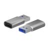 Adaptador USB 3.2 GEN 2 AISENS | A108-0677 | USB Tipo-C Hembra - USB Macho | 32mm | Gris