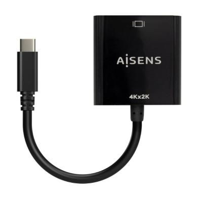 Conversor HDMI AISENS | 4K 30Hz | A109-0684 | HDMI Hembra - USB Tipo-C Macho | 15 CM | Negro