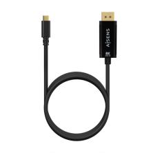 AISENS A109-0689 adaptador de cable de vídeo 1,8 m USB Tipo C DisplayPort Negro