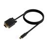 Cable Conversor AISENS | USB-C a VGA | USB-C/M-HDB15/H | 0.8M | Negro