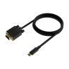 Cable Conversor AISENS | USB-C a VGA | USB-C/M-HDB15/H | 1.8m | Negro