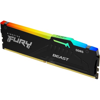 Memoria RAM Kingston Technology Fury Beast RGB | 8 GB DDR5 | DIMM | 5200MHz