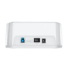 AISENS Estacion de Docking de Doble Bahia ASDS-D02W SATA 2.5/3.5 a USB 3.0/3.1 Gen1, Clone, Blanca