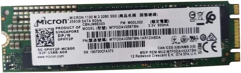 Micron 256GB PCIe NVMe M.2 2280 SSD Unidad de estado sólido interna  MTFDHBA256TCK Paquete OEM : Amazon.es: Informática