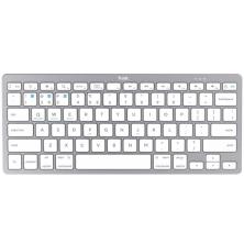 Teclado Compacto Inalámbrico por Bluetooth Trust 24654/ Plata