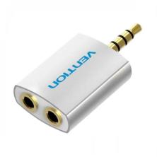 Adaptador de audio Jack 3.5 mm Vention BDAW0 | Blanco