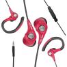 Auriculares Deportivos Elbe AU-107-MIC | Micrófono | Jack 3.5 | Rojo, Negro