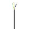 Cable de Red Exterior AISENS | Impermeable | RJ45 | Cat.6 UTP | Rígido | CCA AWG23 | 305 M | Negro