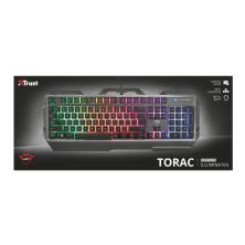 Trust GXT 856 Torac teclado USB QWERTY Español Negro