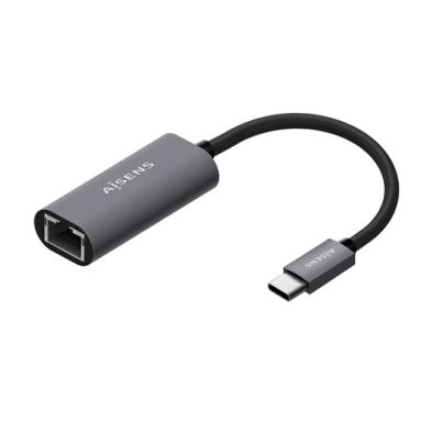 Conversor AISENS | USB 3.1 Gen1 | USB-C A Ethernet Gigabit | 10/100/1000 Mbps | 15cm | Gris