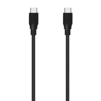 Cable USB AISENS | 3.2 Gen2x2 | 20Gbps | 8k@30Hz | 5A 100W E-Marker |  Tipo USB-C/M-USB-C/M | 1.0m | Negro