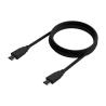 Cable USB AISENS | 3.2 Gen2x2 | 20Gbps | 8k@30Hz | 5A 100W E-Marker |  Tipo USB-C/M-USB-C/M | 1.0m | Negro