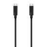 Cable USB AISENS | 3.2 Gen2 | 10Gbps | 4k@60Hz | 5A 100W E-Marker |  Tipo USB-C/M-USB-C/M | 3.0 m | Negro