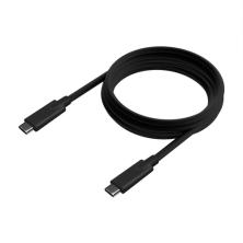 AISENS Cable USB 3.2 Gen1 5Gbps 4k@60Hz 3A 60W E-Marker, Tipo USB-C/M-USB-C/M, Negro, 5.0m