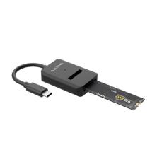 AISENS USB-C Dock M.2 (NGFF) ASUC-M2D011-BK SATA/NVMe A USB3.1 Gen2, Negra